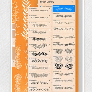 PROCREATE Dividers Stamp Brushes | Decorate Your Digital Planner, Make ...