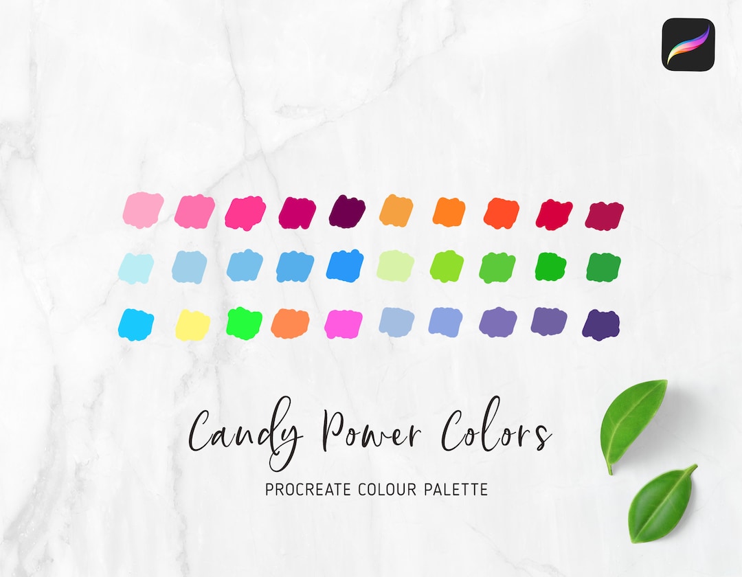 PROCREATE Color Palette | Candy Neon Colors | iPad Instant Download ...
