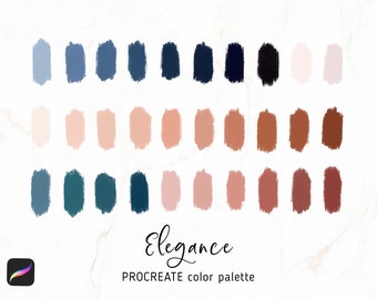 Elegance  - PROCREATE Color Palette - swatches for Procreate