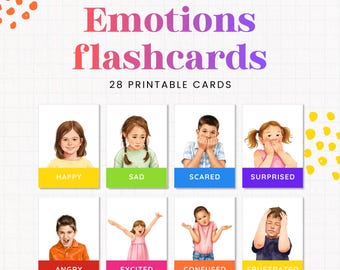Emotiekaartjes voor kinderen (printbaar) | Echte emoties van kinderen | Sociaal-emotioneel leren voor peuters en kleuters | PDF