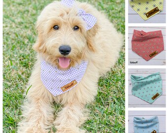 lavender menace dog bandanas