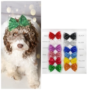 Etsy dog bows sale