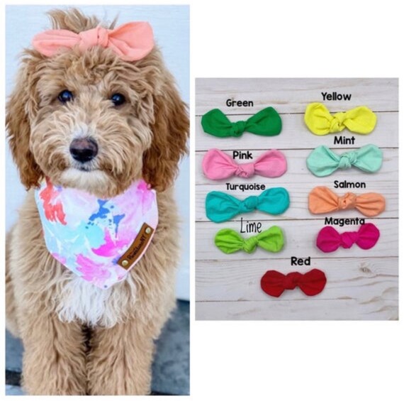 dog bow clips