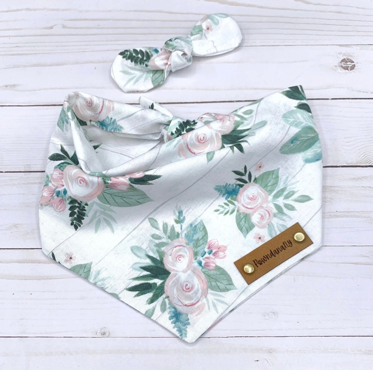 Dog Bandanas Roses Dog Bandana Snap Dog Bandana Cat Etsy