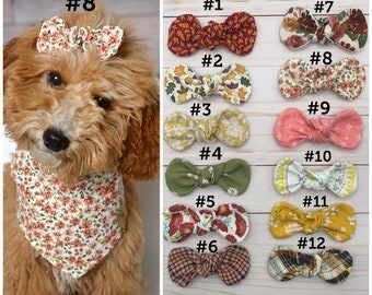 Noeud en poils de chien pour chiens, Barrette pour chien, Noeuds pour cheveux d'automne, Barrette pour chiens, Noeud en cheveux pour chiens, Noeuds à pince, Noeuds pour cheveux