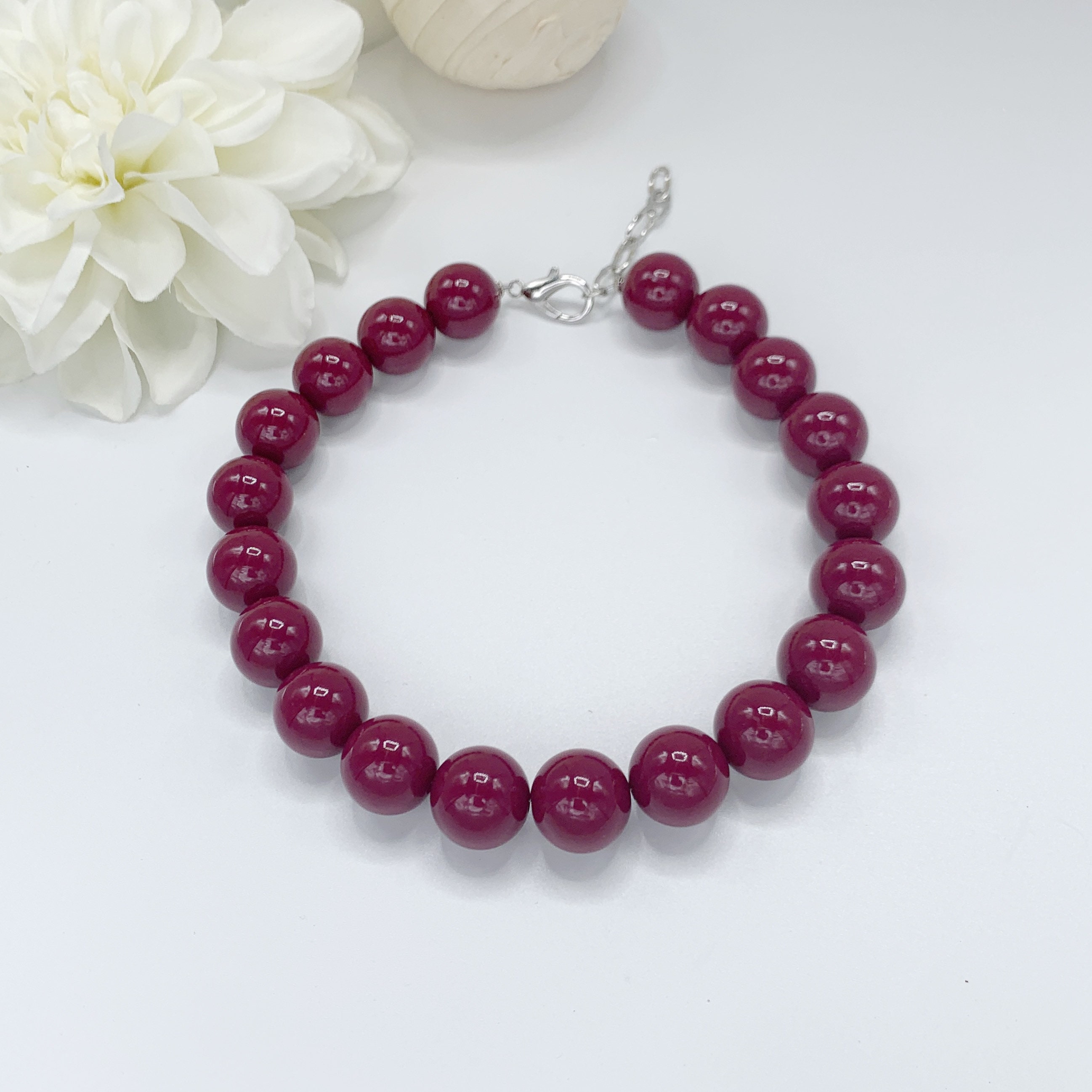 Hund Halskette Bezaubernde Pflaume Hund Halskette Haustier Etsy