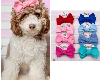 Dog Hair Bow for dogs, Pinwheel Dog Hair Clip, Dog Bows, Hair Clip for Dogs, Hair Bow for Dogs, Pink Hair Bows, Blue Hair Bows, Big Dog Bows