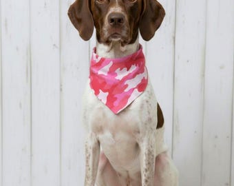 Pañuelo rosa de camuflaje para perros, bufanda/collar para mascotas, accesorios para cachorros