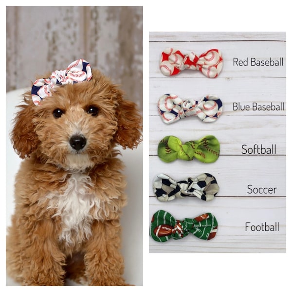 Sports Dog Hair Bows for dogs, Classic Dog Hair Bows, Dog Hair Clips, Hair Clip for Dogs, Hair Bow for Dogs