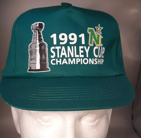 1991-stanley-cup-super-rare-mn-north-stars-hat-offi-gem