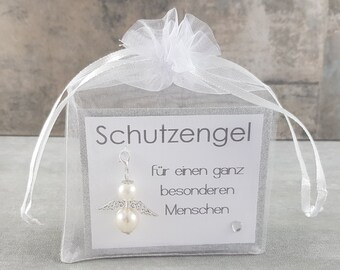 Schutzengel Schlüsselanhänger für einen ganz besonderen Menschen - Glücksbringer Geschenkidee Abschiedsgeschenk Muttertag Vatertag