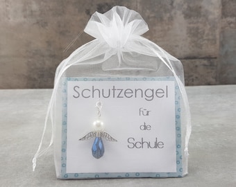 Schutzengel Schlüsselanhänger für die Schule - zum Schulanfang ,den ersten Schultag Einschulung als Geschenk für die Schultüte Glücksbringer