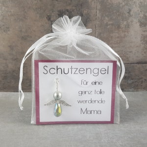 Schutzengel Schlüsselanhänger Geschenk für eine ganz tolle werdende Mama Glücksbringer Engel Glückwunschkarte Schwangerschaft Baby unterwegs