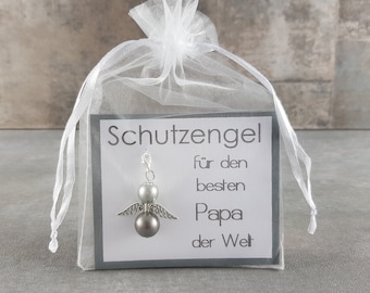 Schutzengel Schlüsselanhänger Geschenk für den besten Papa der Welt - Glücksbringer Geburtstagsgeschenk Aufmerksamkeit Weihnachtsgeschenk