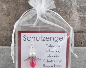 Llavero de ángel de la guarda Nunca conduzcas más rápido de lo que tu ángel de la guarda puede volar - regalo para el examen de conducir del coche amuleto de la suerte