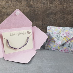 Ausgefallenes Geschenk schönes Armband Karte beste Freundin Schwester Tochter Mutter zum Geburtstag Mitbringsel Kleinigkeit