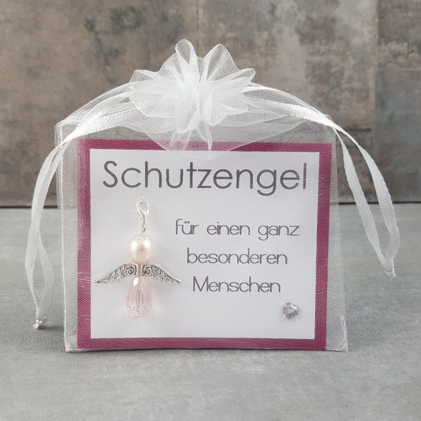 Guardian angel keychain for a very special person - lucky charm Advent calendar filling Secret Santa gift Christmas gift