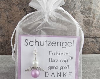 Llavero de ángel de la guarda de regalo: un pequeño corazón que dice GRACIAS a lo grande: idea de regalo para decir gracias / despedida de jardín de infantes