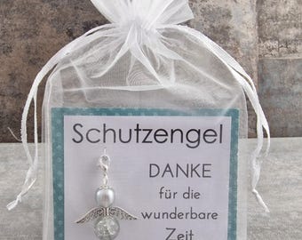 Llavero de ángel de la guarda, regalo: gracias por el tiempo maravilloso, regalo de despedida para educadores, maestros, compañeros de trabajo, jardín de infantes.