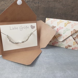 Ausgefallenes Geschenk schönes Armband Karte beste Freundin Schwester Tochter Mutter zum Geburtstag Mitbringsel Kleinigkeit