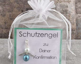 Llavero de ángel de la guarda como regalo de confirmación: idea de regalo de amuleto de la suerte para el niño que se confirma