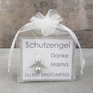 Schutzengel Schlüsselanhänger Geschenk für die beste Mama einzigartig Glücksbringer Engel Muttertagsgeschenk Dankeskarte Geburtstagsgeschenk