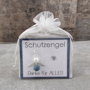 Schutzengel Schlüsselanhänger Geschenk - Danke für Alles - Glücksbringer Glückwunschkarte Geburtstagsgeschenk Abschiedsgeschenk