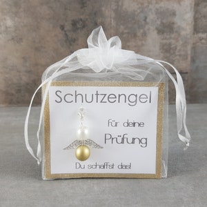 Schutzengel Glücksbringer Schlüsselanhänger Geschenk bevorstehende Prüfung Abitur Abschluss Diplomarbeit Master Schulabschluss Führerschein