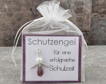 Llavero del ángel de la guarda para un tiempo escolar exitoso: inicio de clases, primer día de clases, regalo de inscripción escolar, llenado de conos escolares