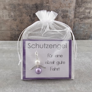Schutzengel Schlüsselanhänger für eine allzeit gute Fahrt - Geschenk zum Führerschein Auto Prüfung Glücksbringer