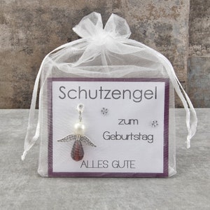 Schutzengel Schlüsselanhänger zum Geburtstag Alles Gute Geschenk Glücksbringer Glückwunschkarte besonderes Geburtstagsgeschenk