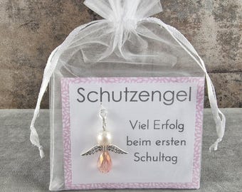 Llavero de ángel de la guarda Buena suerte en el primer día de clases Regalo de inscripción para el primer día de clases Relleno de cono escolar 1er grado