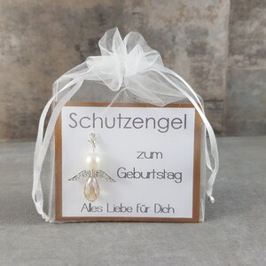 Schutzengel Schlüsselanhänger zum Geburtstag -Alles Liebe - Geschenk als Glücksbringer, Glückwunschkarte, besonderes Geburtstagsgeschenk