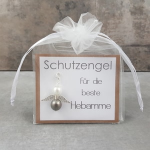 Schutzengel Schlüsselanhänger für die beste Hebamme - Dankeschön Unterstützung Schwangerschaft Baby Geburt