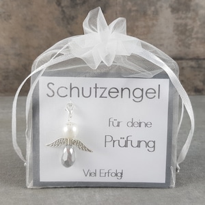 Schutzengel Glücksbringer Schlüsselanhänger Geschenk Prüfung Abschluss Diplomarbeit Bachelor Master Schulabschluss Führerschein