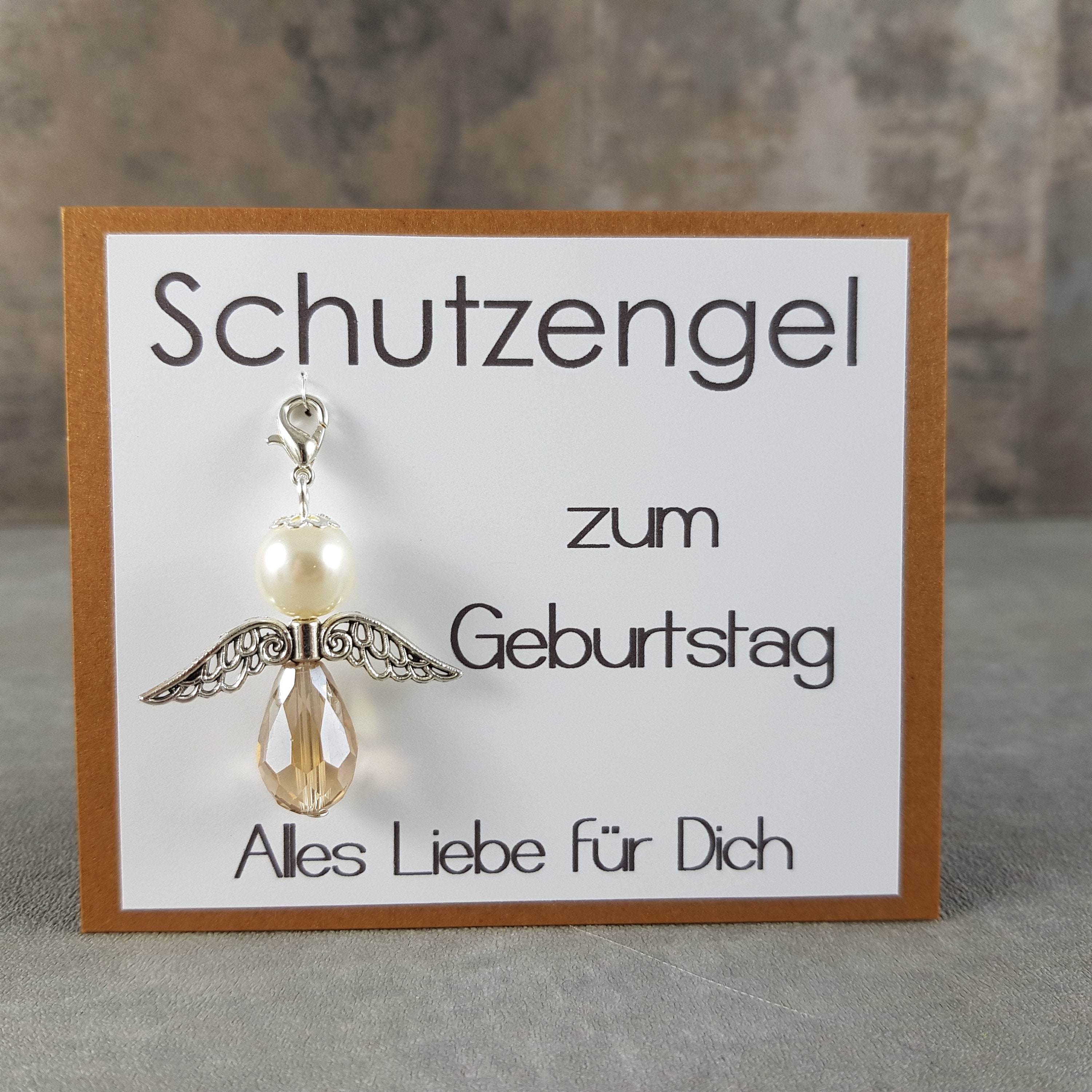 Schutzengel Schlüsselanhänger zum Geburtstag Alles Gute Etsy