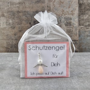 Schutzengel Schlüsselanhänger Geschenk - Ich pass auf dich auf - Glücksbringer Glückwunschkarte Geburtstagsgeschenk