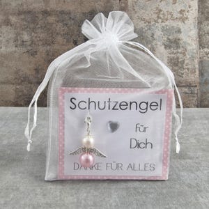 Schutzengel Schlüsselanhänger Geschenk - Danke für Alles - Glücksbringer Glückwunschkarte Kleinigkeit Aufmerksamkeit verschenken Dankeschön