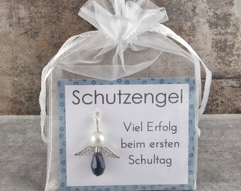 Llavero de ángel de la guarda Buena suerte en el primer día de clases Regalo de inscripción para el primer día de clases Relleno de cono escolar 1er grado