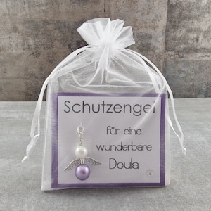 Schutzengel Schlüsselanhänger für eine wunderbare Doula - Dankeschön Unterstützung Geburtsbegleiterin Schwangerschaft Baby Geburt