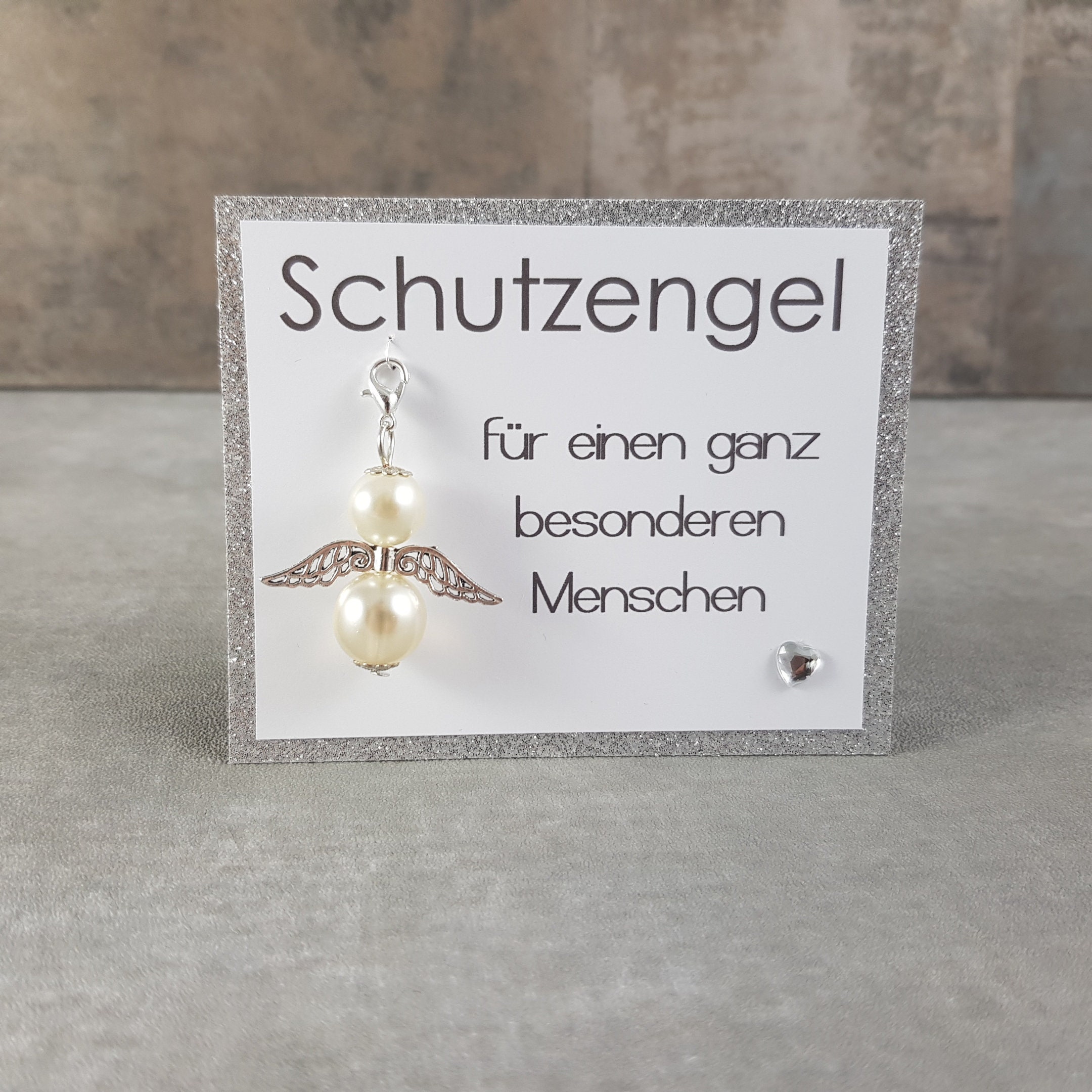 Schutzengel Schlüsselanhänger für einen ganz besonderen Menschen  Glücksbringer Geschenkidee Abschiedsgeschenk Muttertag Vatertag - .de