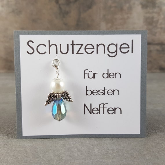 Schlüsselanhänger 'Neffe' Personalisierbar - Edelstahl Geschenk Für Geburtstag & Weihnachten