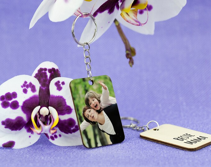 Mother's Day Father's Day | Personalized keychain with photo | Photo Keychain | small gift for keychain