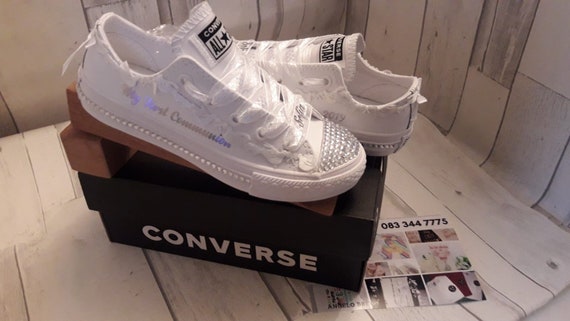kids diamante converse