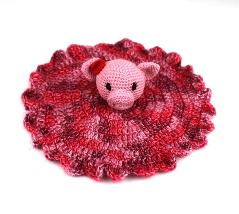 crochet pattern Haakpatronen VARKEN rammelaar /& kroeldoekje amigurumi combipakket: knuffel