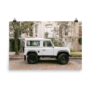 Land Rover Defender, Classic Car Photo, Classic Cars, Land Rover Defender print, Land Rover print, Vintage car print