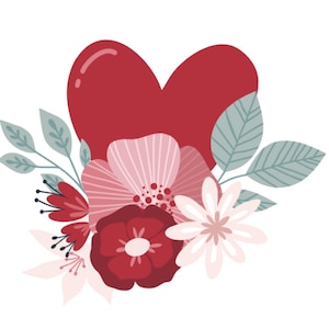 Heart With Flowers Cookie Cutter