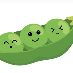 Peas in a Pod Cookie Cutter – Kawaii Veggie Cutter for Baby Showers, Garden Themes, and Cute Cookie Sets