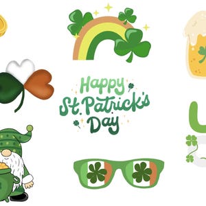 St. Patrick’s Day Cookie Cutter Set – Lucky Shamrocks, Rainbow, Gnome, Beer Mug, Coins, Sunglasses and More, Irish Holiday Baking Collection