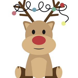 Reindeer with Christmas Light Cookie Cutter
